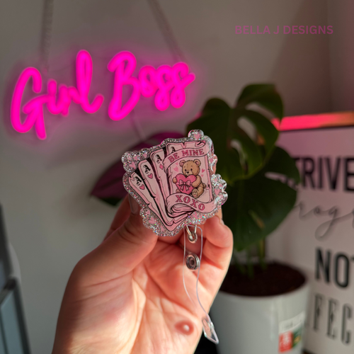 Be Mine Valentines Badge Reel