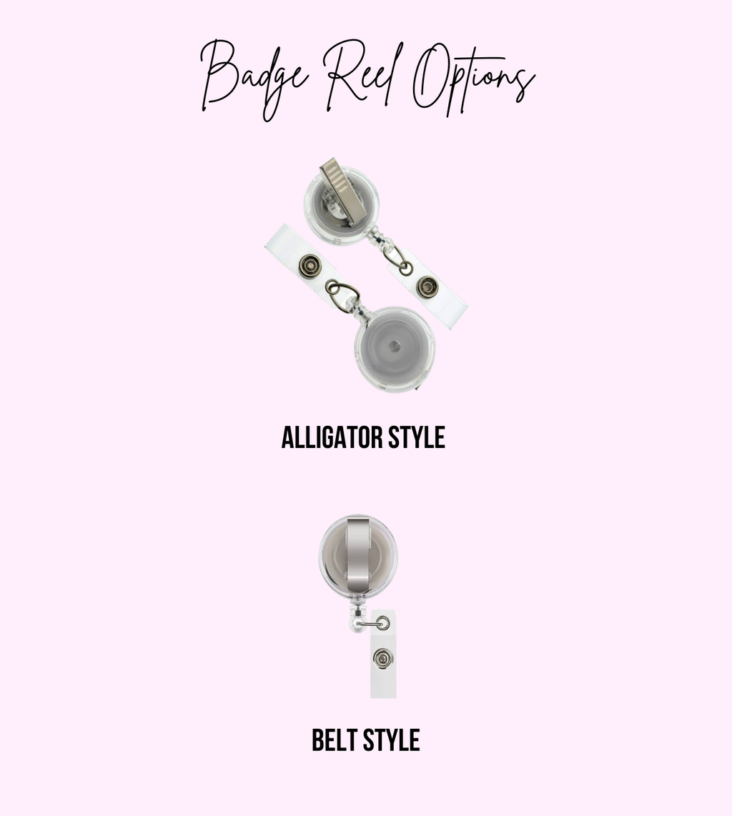 3D Printed Bow & Heart Badge Reel