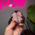 Cute Badge Reel With Bows And Hearts