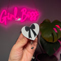 3D Printed Bow & Heart Badge Reel